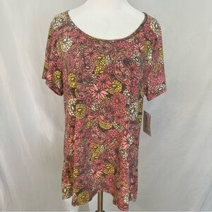 LuLaRoe Classic T Floral Paisley Women's Top XL